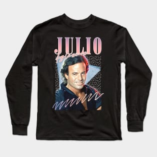 Julio Iglesias / Retro Style Fan Design Long Sleeve T-Shirt